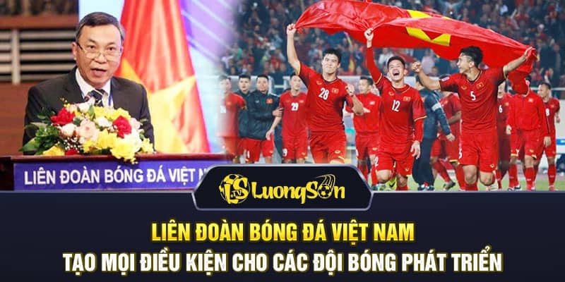 Liên đoàn bóng đá Việt Nam tạo mọi điều kiện cho các đội bóng phát triển